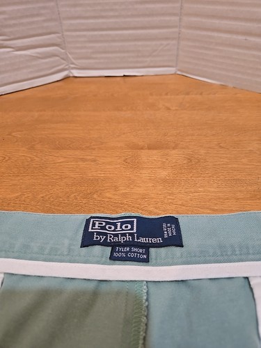 Polo Ralph Lauren Shorts 40 (38) Tyler Chino Pleated Cotton Golf Dad See Notes - Picture 9 of 11