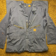 Vintage WRANGLER Big Ben Navy Blue Mechanics Coveralls 46 x 26 Zip Snap Unlined