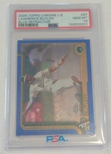 2025 Topps Chrome Logofractor- Lawrence Butler #67 Blue Refractor #88/150 A's