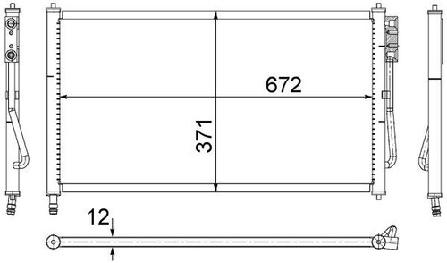 CONDENSER AIR CONDITIONING AC 218 000S FOR FORD FOCUS/Van/Turnier/Clipper 2.0L - Picture 2 of 20
