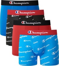 Champion Boys Underwear, Everyday Active Stretch Boxer Briefs, Assorted 4-P