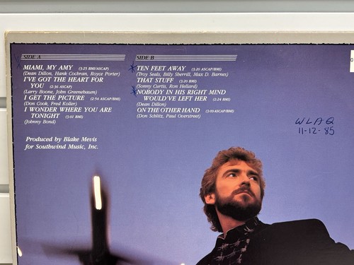 Keith Whitley L.A. To Miami Debut CPL1-7043 Vinyl Album Excellent Condition - Picture 4 of 12