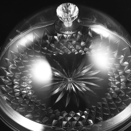 Piatto Porta Dessert Contenitore per Torte con Coperchio Piatto Pasticceria Cupola - Foto 2 di 12