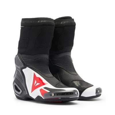 Dainese Axial 2 Air In Boots Black/Fluo-Red Race Track Sports Inner Motorcycl...