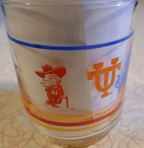 Vintage Krystal Rest. SEC College Logos 10oz Glass Tumbler Alabama LSU Ga..... - Picture 9 of 9