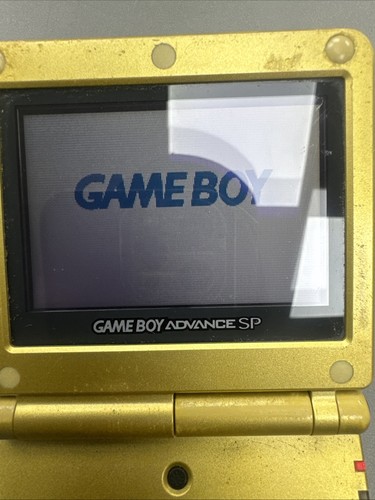 Original Game Boy Advance SP Gold Legend of Zelda With USB Charging Cable - Picture 2 of 7