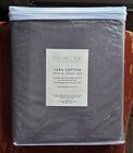 Rachel Zoe 100% Cotton Twin XL Sheet Set Dark Gray (fits up to 15" mattress)