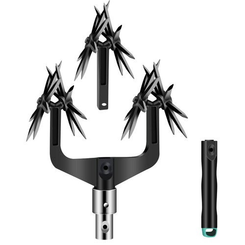 Rotary Tiller Ergonomic Rotary Cultivator with 6 Star Wheel Labor-Saving guOmr