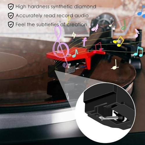 Diamonds Tip Record Player Needle with Brush Phonograph Part Replacement Needle - 第 3/8 張圖片
