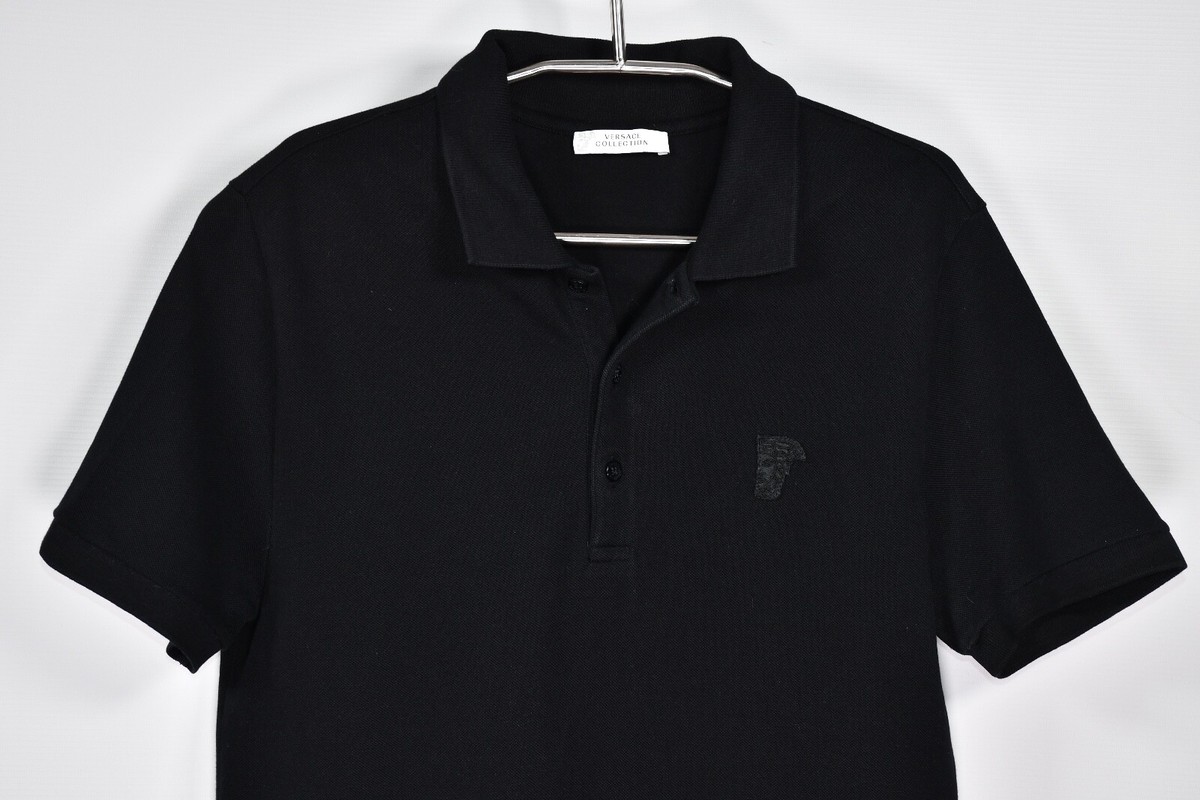 VERSACE ブラック ポロシャツ XXL N24022144310-1_856671be-7061-