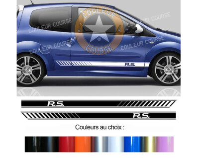 2 UNTERE STREIFEN FÜR RENAULT TWINGO SPORT DECO TÜR AUFKLEBER BD599-2*