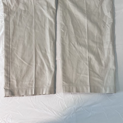 Pantalones Dockers Caqui Para Hombre 36x30 Doble Ajuste Clásico Plisado - Imagen 3 de 7