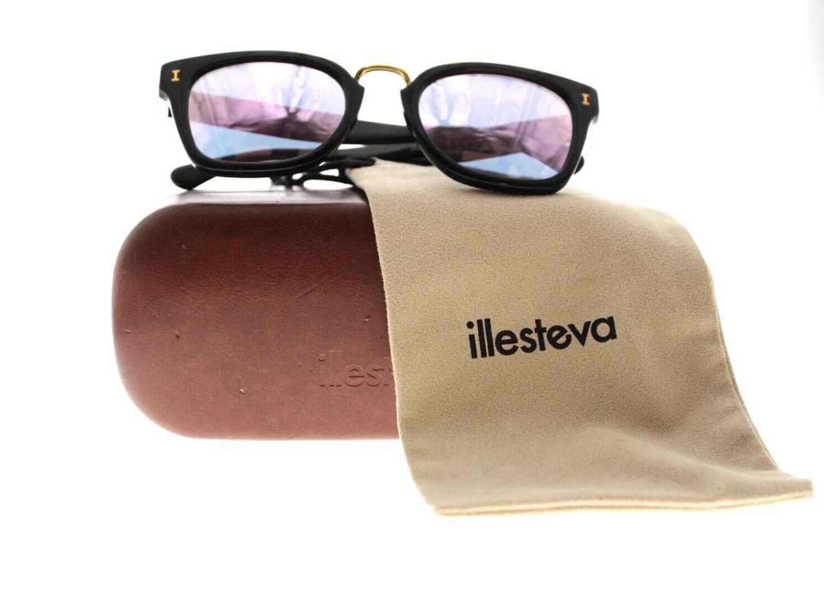 illesteva Art Basel limited edition mirrored black sunglasses IllestevaLeonardSunglasses_Bla  main image 4