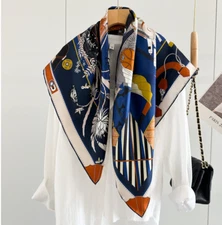 100% Silk 14 Momme Twill Scarf Women Square Bandana Wrap Hand luggage