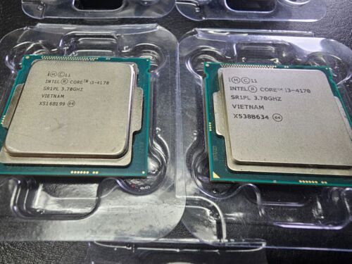 Lot of 5 Mix - Intel Core 1x-i3-4150, 2x-i3-4160, 2x-i3-4170, Desktop CPU - Picture 3 of 4