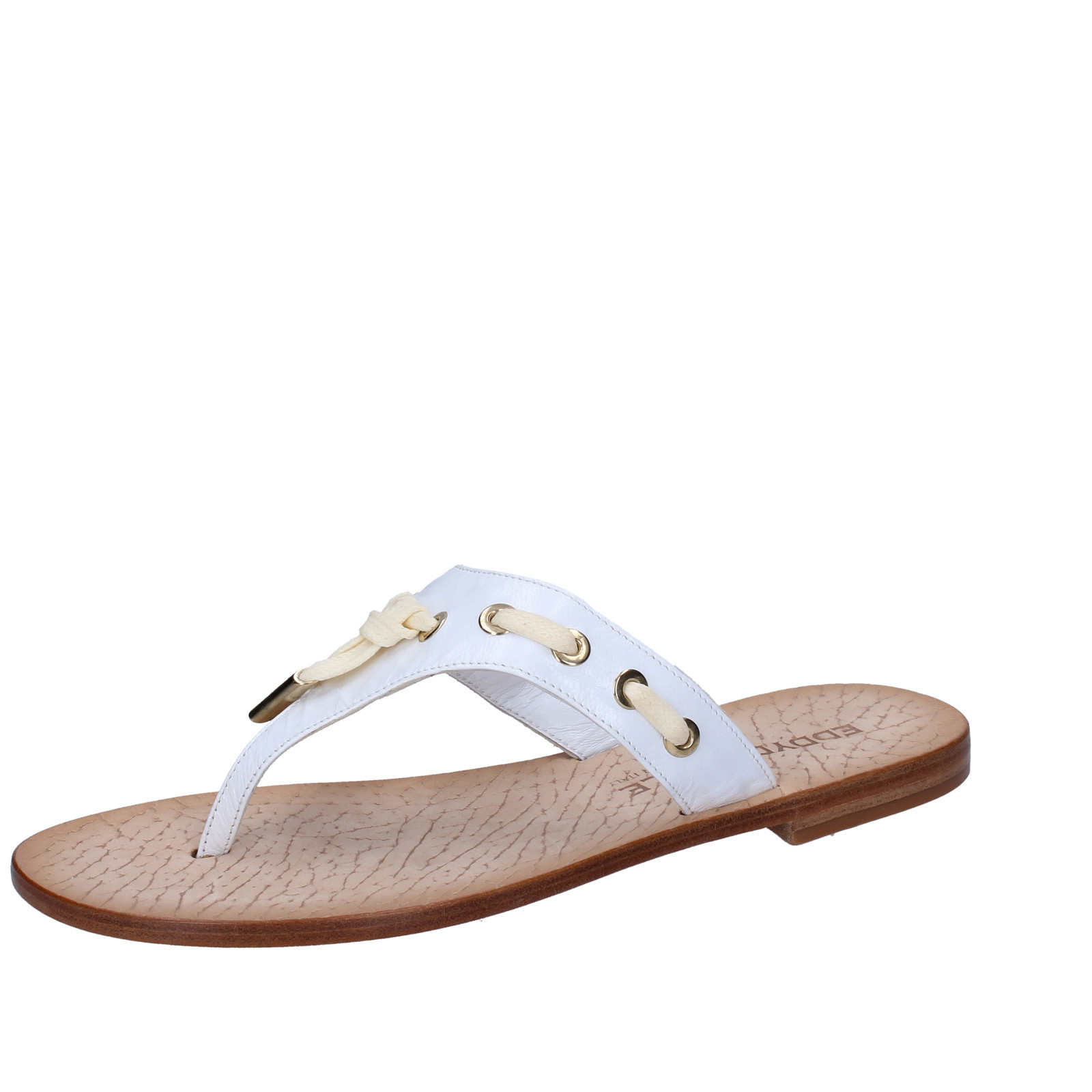 Wouomo scarpe EDDY DANIELE 7 (EU 37) sandals bianca leather AW331-37 Wouomo scarpe EDDY DANIELE 7 (EU 37) sandals bianca leather AW331-37
