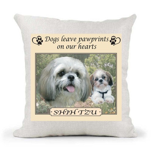 IHRE HUNDESRASSE Hunde hinterlassen Pfotenabdrücke auf unseren Herzen Kissenbezug Geschenk Geschenk - Bild 96 von 112