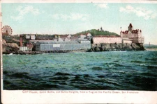 Postcard San Francisco California Cliff House Sutro Baths  Heights Pacific Ocean
