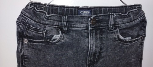 OshKosh B'gosh Carpenter Jeans Boys size 10 BLACK Denim - Picture 8 of 13