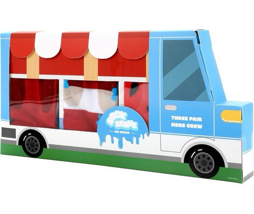 Bioworld Mens Crew Socks 3 Pack Watermelon Popsicle 4th of July Summer Theme Fun - Bild 1 von 9