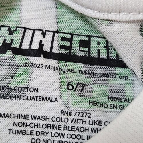 Minecraft short sleeve shirt youth 6/7 - Picture 3 of 3