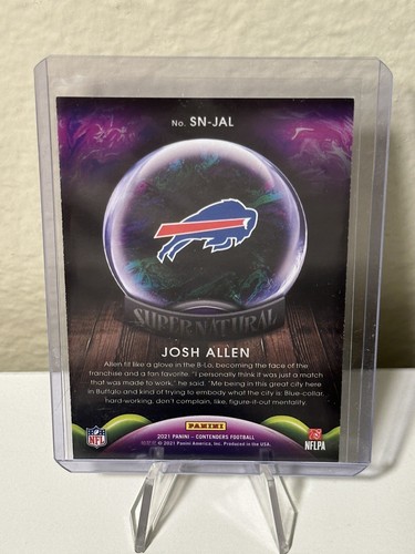 2021 Panini Contenders Josh Allen Supernatural #SN-JAL Buffalo Bills - Picture 2 of 2