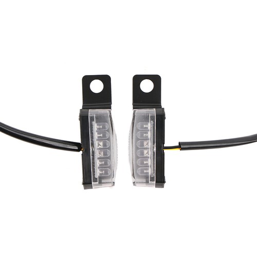 Mini Motorcycle LED Turn Signal Indicators Flasher Lights Blinker Lamp Smoke Len - Bild 6 von 9