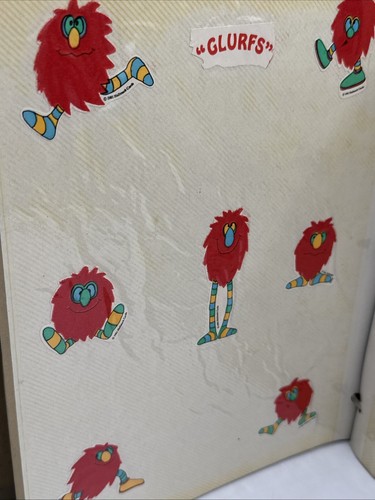 Vintage 80er Stickeralbum VOLL 48 Rück-/Vorderseiten Puffy Glitzer flüssig mehr! - Bild 3 von 23