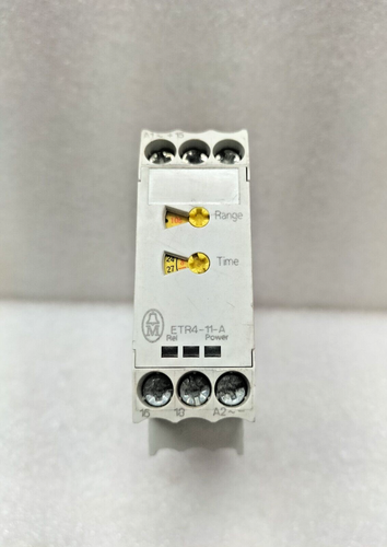 RELÉ TEMPORIZADOR MOELLER ETR-4-11-A 1W, 0,05s-100h, 24-240VAC-DC, EN RETARDO - Imagen 2 de 6