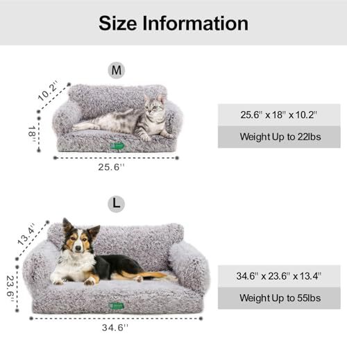 Cat Bed for Indoor Cats Dog Bed Small Dog Bed Cat Sofa Cat Dog Medium Brown - Picture 7 of 7