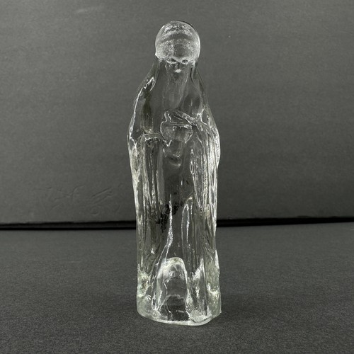 Vintage Clear Glass Nativity Scene 6 Piece Baby Jesus Holy Family Wise Men Kings - Picture 14 of 22