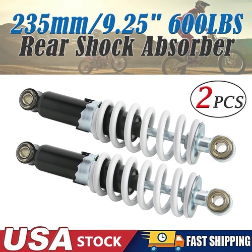 2PCS 235mm 9.25" 600LBS Rear Shock Absorber For ATV Quad Dirt Pit Bike Go Kart - Bild 1 von 11