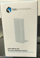 Brand New 2GIG 2GIG-DW10-345 Wireless Thin Door or Window Sensor, Battery Magnet