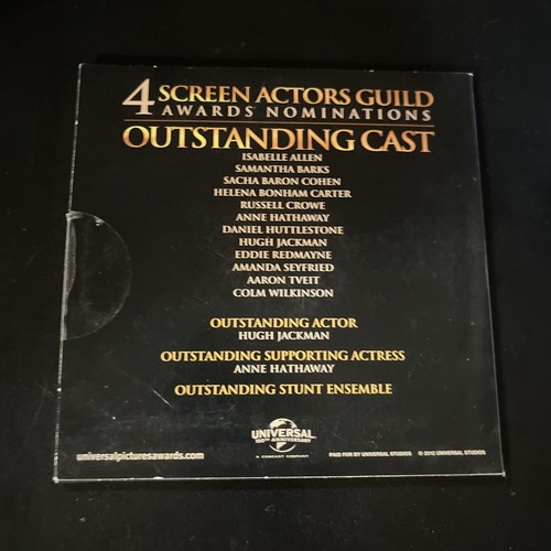 LES MISERABLES For Your Consideration FYC DVD Screener PROMO Free Shipping 2012 - Picture 4 of 4