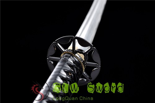 GLW Schwert Japan Samurai Schwerter Katana kohlenstoffreicher Stahl voller Tang scharf handgefertigt - Bild 7 von 12
