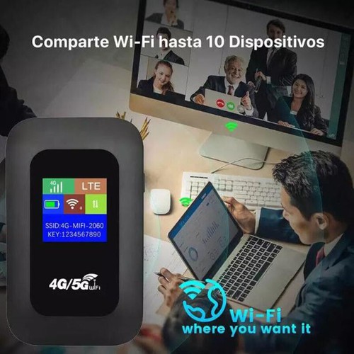 Wireless 4G 5G LTE Mobile Hotspot Router Unlocked - WLAN Portable MiFi Broadband - Bild 5 von 5