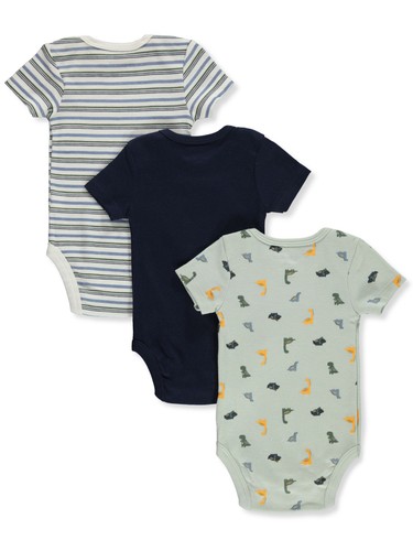 Baby Views Baby Boys' 3-Pack Dinosaur Bodysuits - Imagen 2 de 3