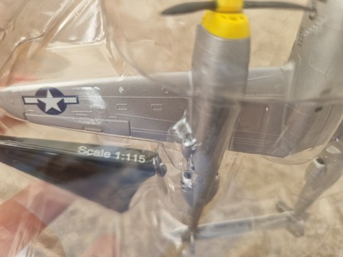 DEL PRADO 1:115 - CLASSIC LOCKHEED P38 LIGHTNING DIECAST AIRCRAFT PLANE - Picture 3 of 3