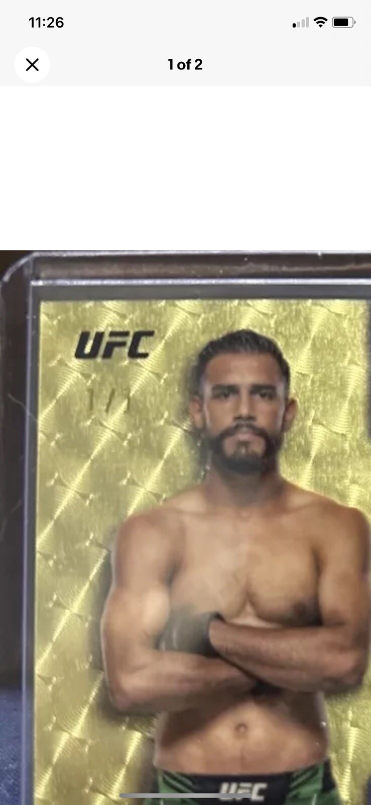 2024 Topps Chrome UFC Tale of the Tape #TFT-9 Yair Rodriguez  1/1