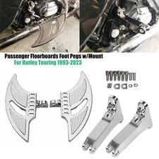 Rear Passenger Floorboard Foot Peg Mount Brackets For Harley Touring Road Glide