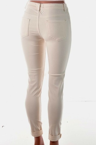 DAMENJEANS BLEU BLEU WEICH GELB BESCHÄDIGT - Bild 3 von 3