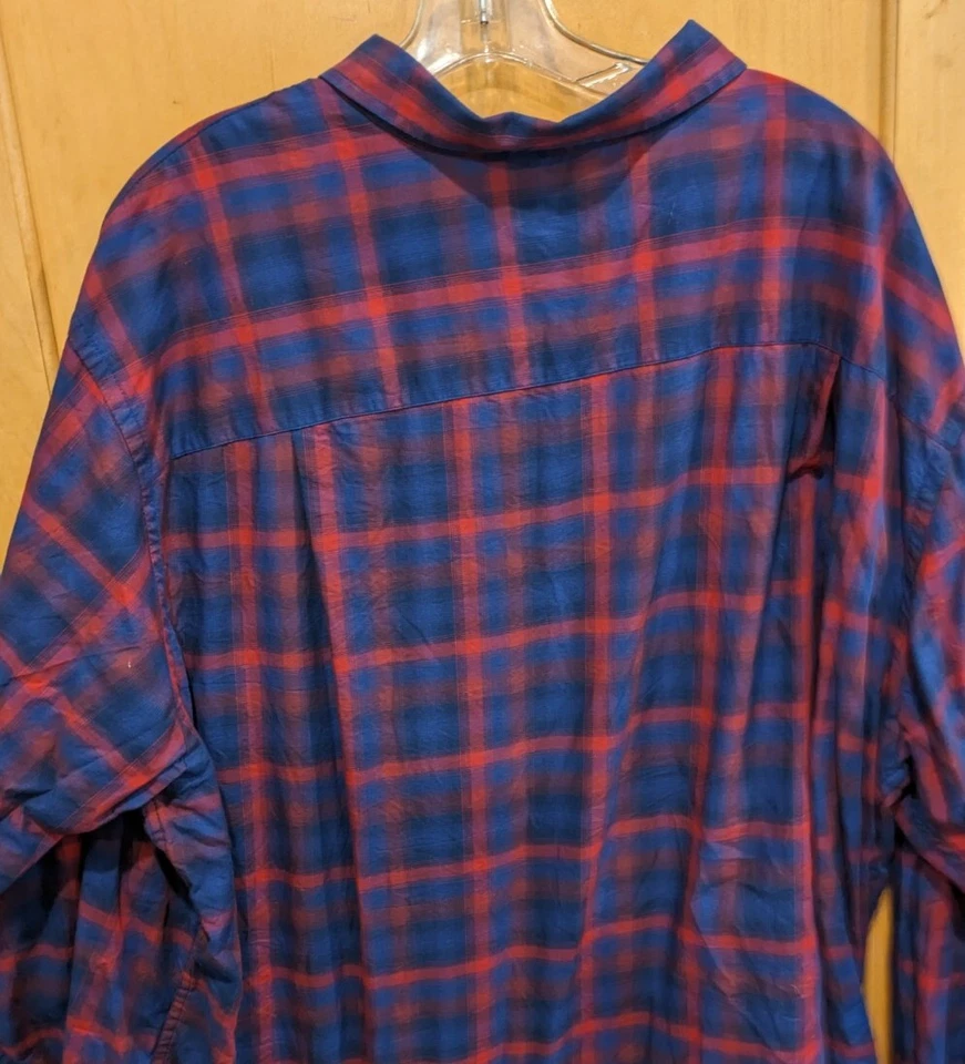 Synergy Mens 3XL Shirt Long Sleeves Button Plaid Casual - Image 2 of 4