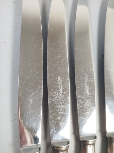 APOLLONOX Menagere 12 couteaux Art Deco Metal Argenté INOX Argenterie C41 - Imagen 5 de 16