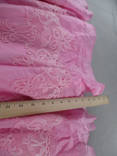 Forever New Dress Womens 14 Pink Lace Pleated Sleeveless Strap Ballerina A Line - Picture 10 of 17