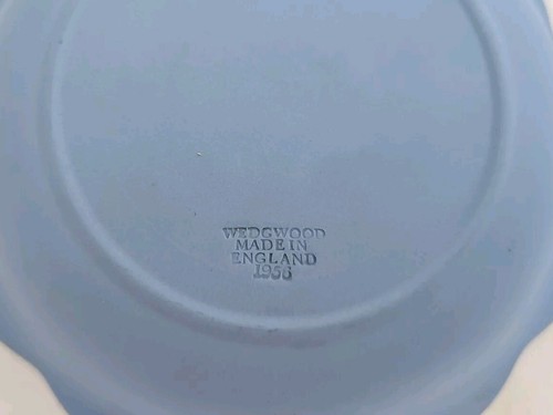 Wedgwood Saucer Bowl Dish Jasper Blue RARE VTG 1956 Made In England - Picture 4 of 6