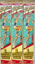 (3) Guillow #52 Sky Streak Twin Packs (6 planes total) Balsa Wood Toy GUI-52-3