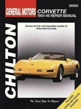 CORVETTE MANUAL SERVICE REPAIR SHOP C4 1984-1996 CHEVROLET CHILTON BOOK