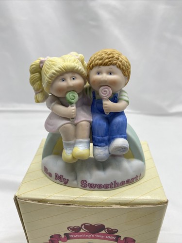 Vintage Cabbage Patch Kids Be My Sweetheart Valentines Day Ceramic Figurine - Picture 2 of 6