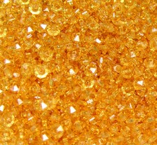 Sun Gold 6mm Rondelle faceted spacer beads 1000pc made in USA