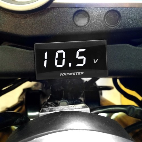12V Digital LED Display Voltmeter Voltage Gauge Panel Meter Car Motorcycle New - Bild 5 von 12
